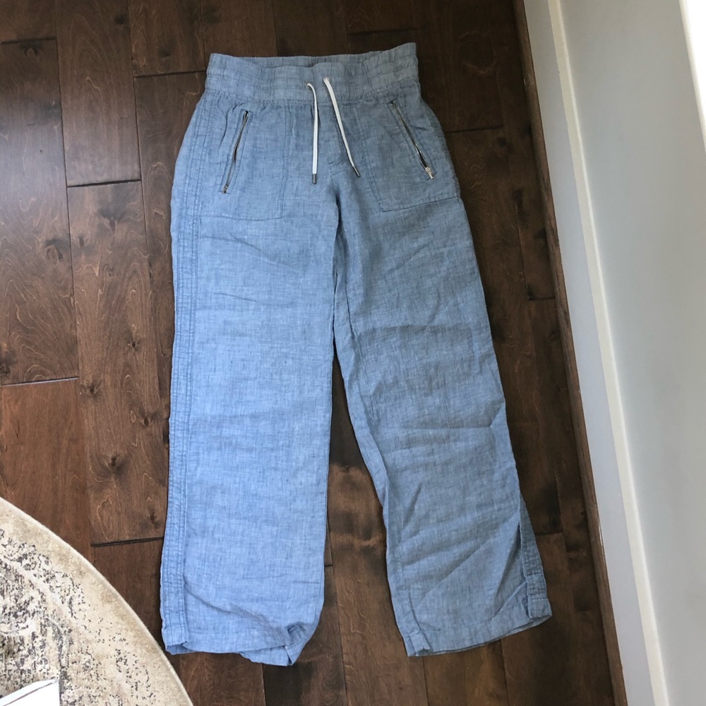 ATHLETA linen denim pants